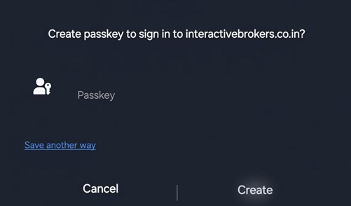 Create Passkey for Windows in Portal